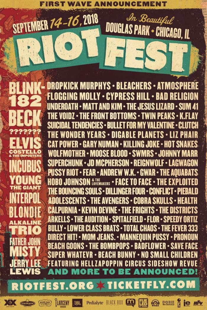 Riot Fest Announces 2018 Lineup Your Chicago Guide