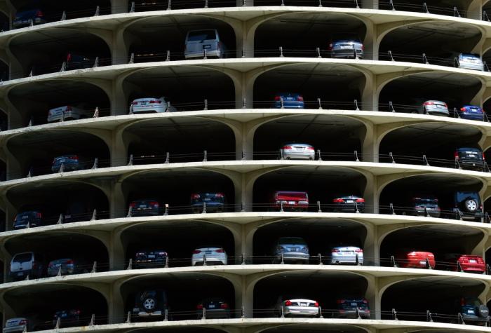 Parking Garage in Downtown Chicago - Marina Towers