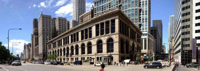 Known as the People's Palace, the Chicago Cultural Center is an active center for the arts