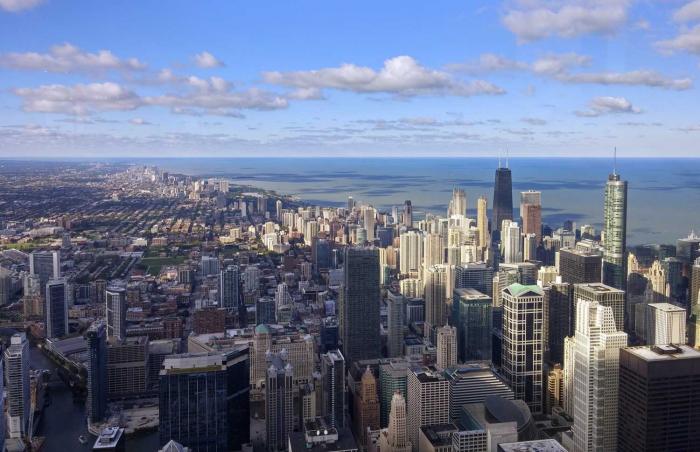 Chicago skyline from Sky Deck Chicago