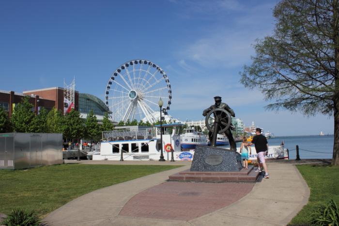 navy pier ferris wheel drawing