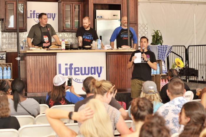 Taste of Chicago Lifeway Kefir cooking demonstration