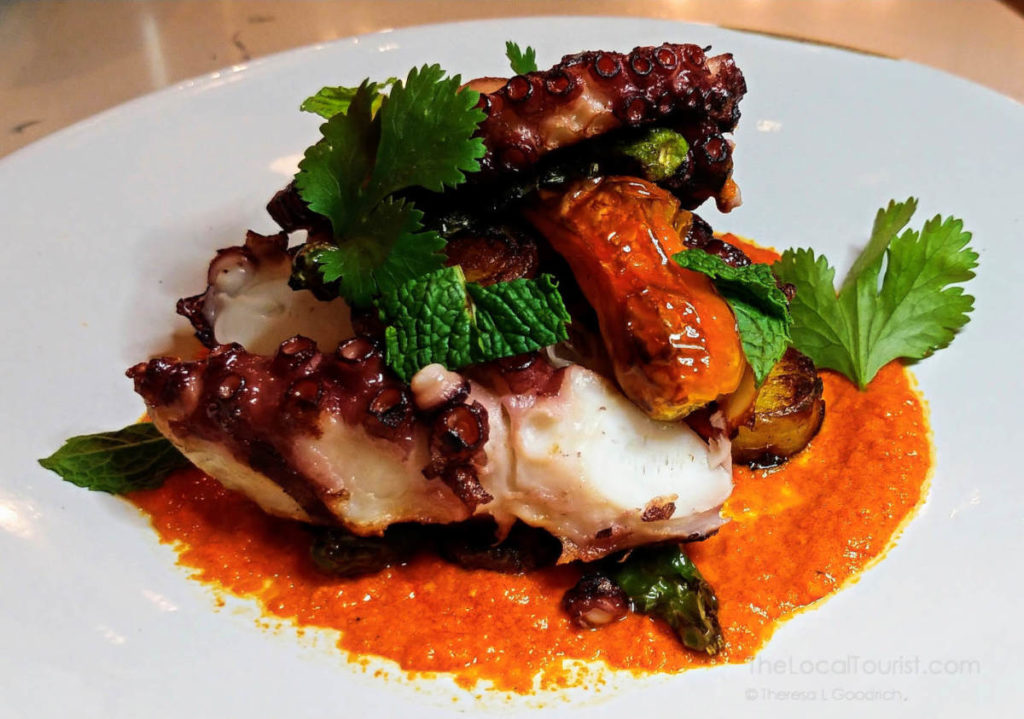 Amazing charred octopus at About Last Knife