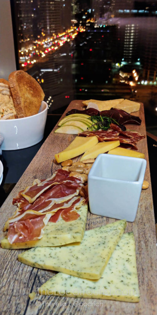 Cheese and charcuterie, one of the many dishes you can dine on from the comfort of your room in LondonHouse