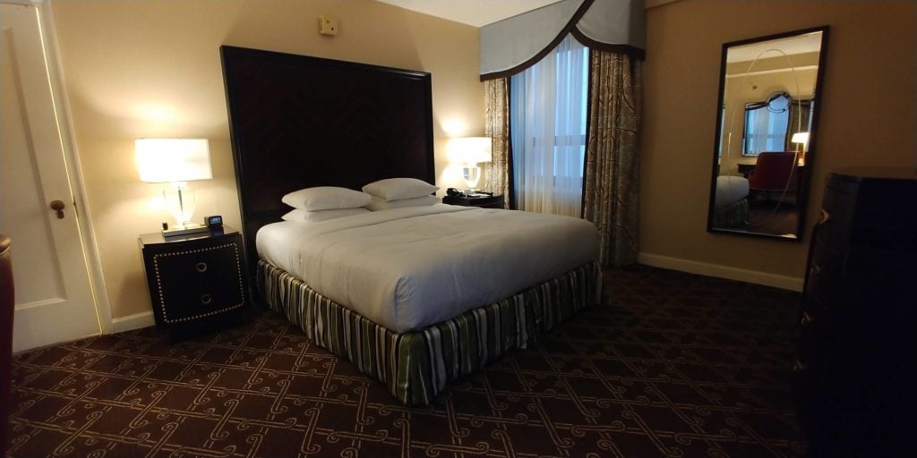 Bedroom in the Palmer House Hilton