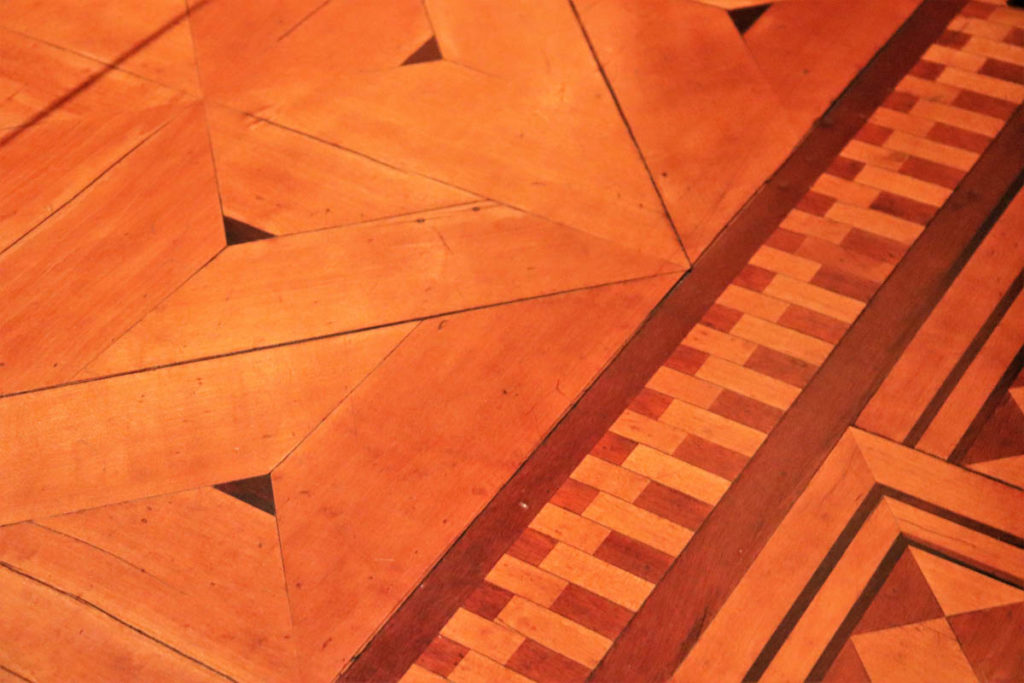 Nickerson Mansion parquet floor detail - now it's the Driehaus Museum