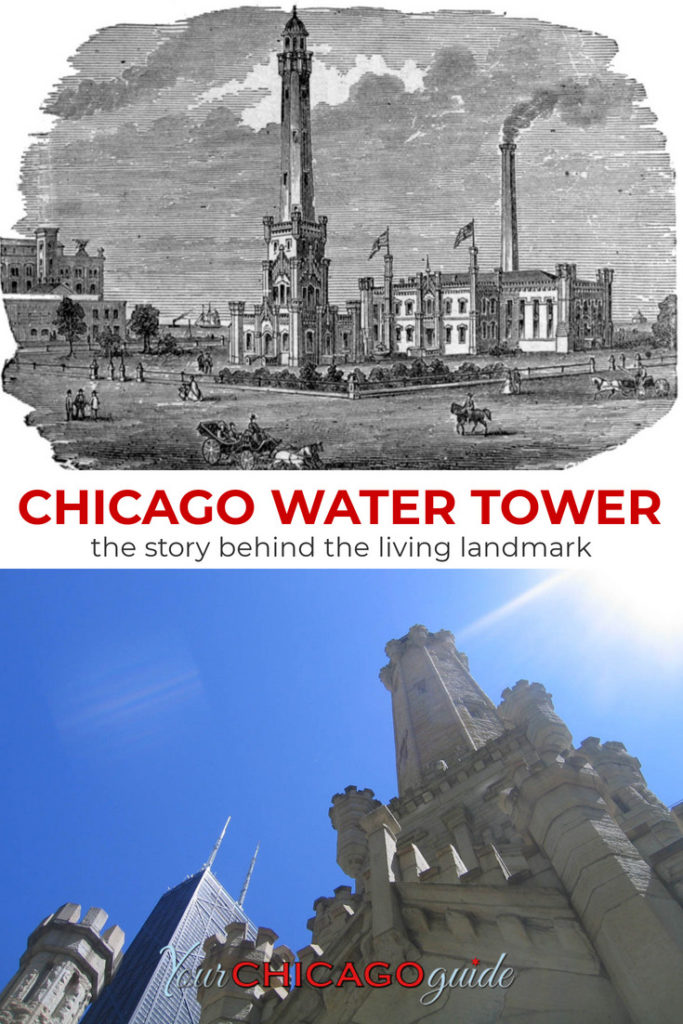 The historic Water Tower stands tall above Michigan Avenue. Take a break from shopping or sightseeing to sit in the park next to the tower or step inside to view work from local artists. Either way, it’s a Chicago landmark not be missed. #Chicago #livinglandmark #thingstodoinchicago #chicagohistory #historicaltravel #magnificentmile