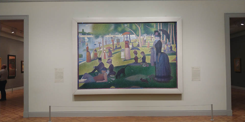 "A Sunday Afternoon on the Island of La Grande Jatte"  at the Art Institute of Chicago